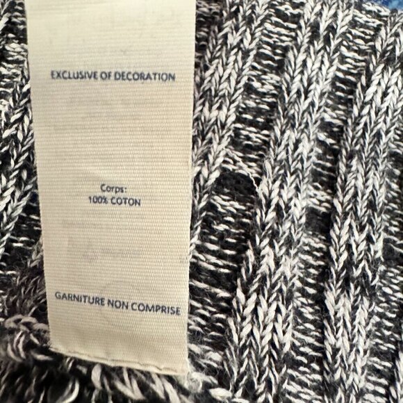 Ivivva Lululemon Gray Cotton Knit Sweater with Shawl Collar Size 12 - Picture 9 of 9